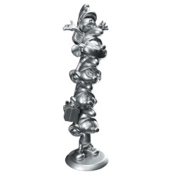 The Smurfs Resin Smurfs Column Silver Limited Edition 50 Cm