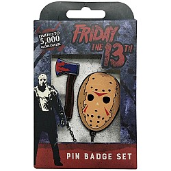 Friday 13th Pin Badge Set