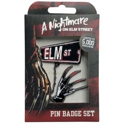 Nightmare On Elm St Pin Badge Set