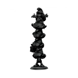 The Smurfs Resin Smurfs Column Black Edition 50 Cm