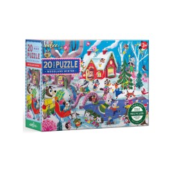 Eeboo Puzzle 20 Pcs Woodland Winter (epzww20)