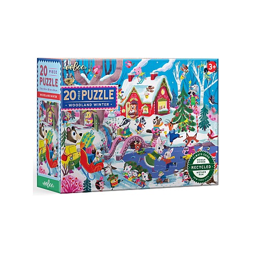 Eeboo Puzzle 20 Pcs Woodland Winter (epzww20)