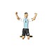 Socker Argentina Lionel Messi 20cm (83712)