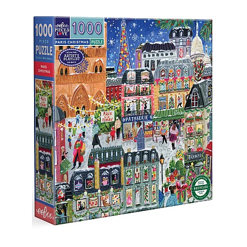 Eeboo Puzzle 1000 Pcs Paris Christmas (epzt781)