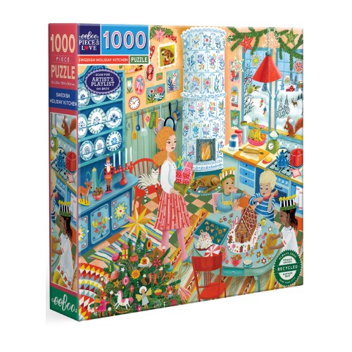 Eeboo Puzzle 1000 Pcs Swedish Holiday Kitchen (epzt750)