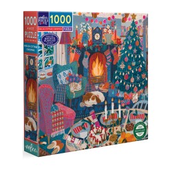 Eeboo Puzzle 1000 Pcs English Cottage Christmas (epztecc)