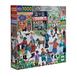 Eeboo Puzzle 1000 Pcs Christmas In The Square (epzt211)