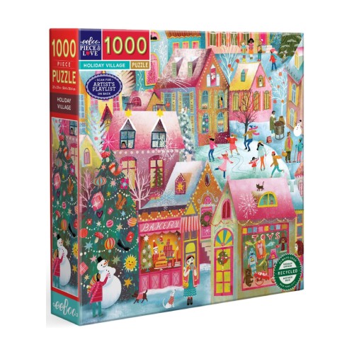 Eeboo Puzzle 1000 Pcs Holiday Village (epzthyv)