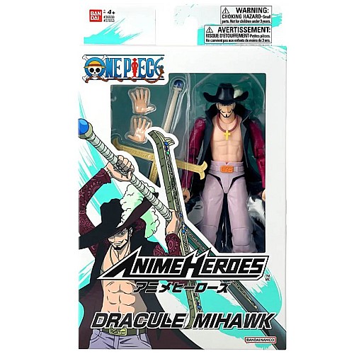 Bandai Anime Heroes One Piece Dracule Mihawk 17cm (37053)