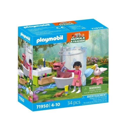 Playmobil Animals & Friends Animal Bathtime (71950)