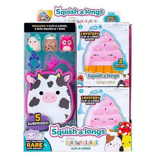 Squishalongs 2.5 Cm Clip-a-long 3 Pack S3 Random (2520081)