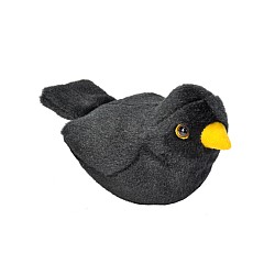 Wild Republic Plush Toy Bird With Sound European Blackbird 18cm (808027)