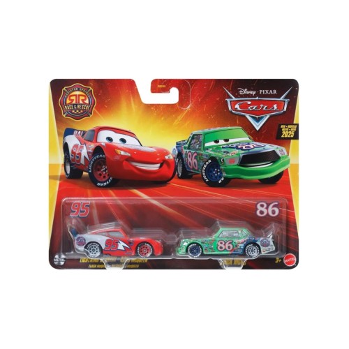 Disney Cars 2 Pack Lighting Mcqueen & Chick Hicks