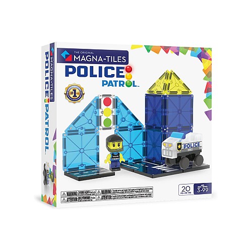 Magna Tiles Police Patrolt 20 Piece Set (90353)