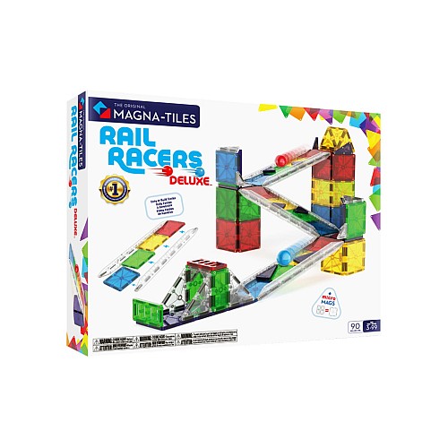 Magna Tiles Rail Racers Deluxe 90 Piece Set (90361)