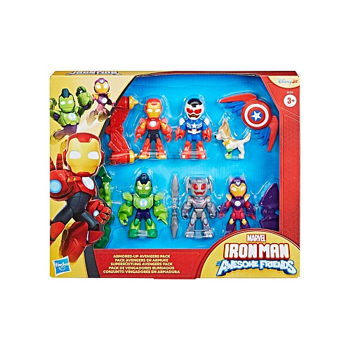 Iron Man And His Awesome Friends Figures Armored Up Avengers Pack (g1255)
