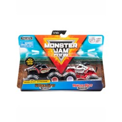 Monster Jam 1:64 Die Cast 2 Pack Monster Mutt Vs Monster Mutt Dalmatian