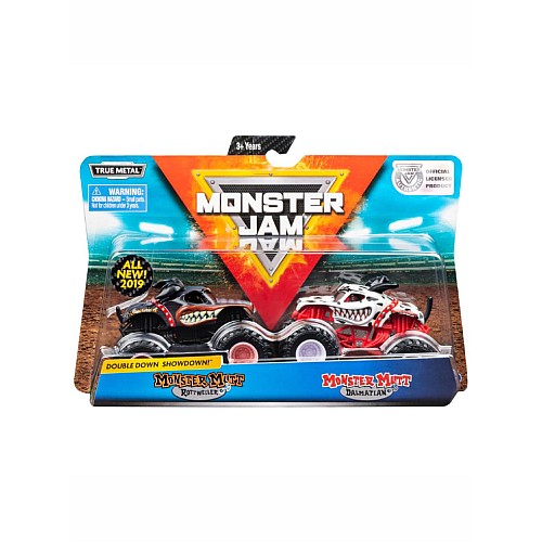 Monster Jam 1:64 Die Cast 2 Pack Monster Mutt Vs Monster Mutt Dalmatian