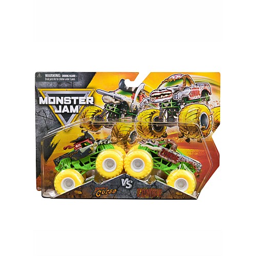 Monster Jam 1:64 Die Cast 2 Pack Pirate's Curse Vs Zombie