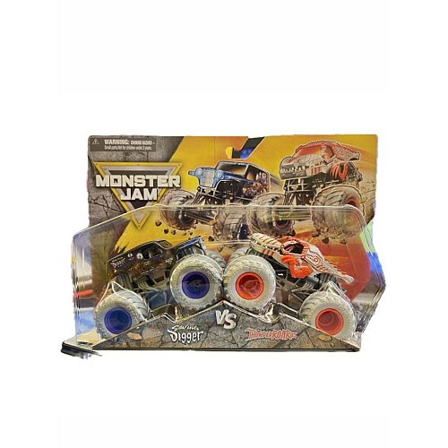 Monster Jam 1:64 Die Cast 2 Pack Son-uva Digger Vs Thunderroarus