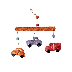 Rice Raffia Mobile With Cars (kimob-car)