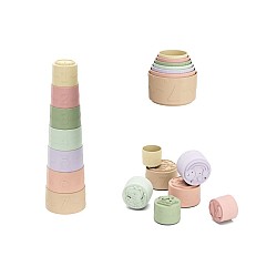 Kinder And Kids Soft Rubber Stacking Cups Siliconee 32cm (k30008)