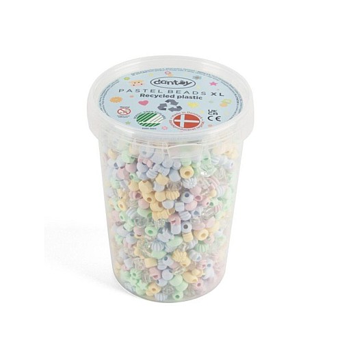 Dantoy Pastel Recycled Beads 1580pcs (5940)