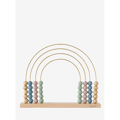 Oyoy Mini Abacus Rainbow Brass Plated