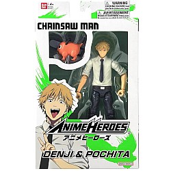 Bandai Anime Heroes Chainsaw Man Denji & Pochita Action 17cm (37027)