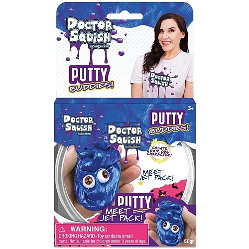 Doctor Squish Jet Pack Dark Blue Putty Buddies 50g