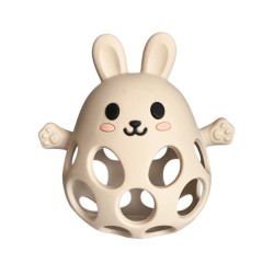 Magni Teether Ball With Bunny In Lfgb Siliconee Beige (5731)