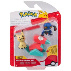 Pokemon Battle 3 Pack Mimikyu Porygon & Croagunk (pkw4091)