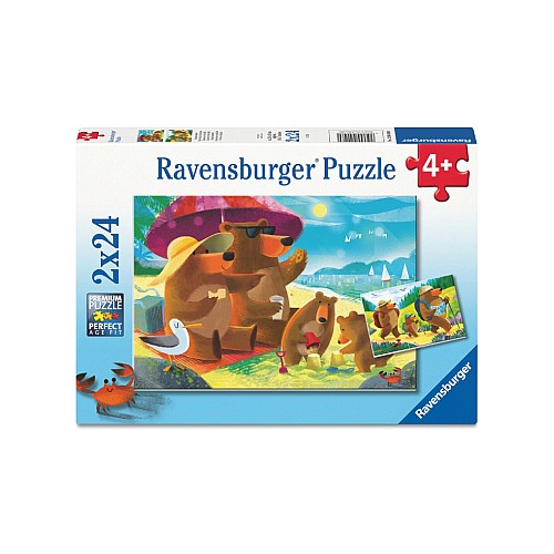 Ravensburger Puzzle Bear Family Vacations 2x24p (12004046)