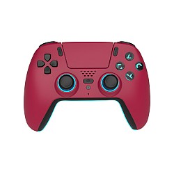 Trade Invaders Wireless Bluetooth Controller For Ps5 Led Cherry Red