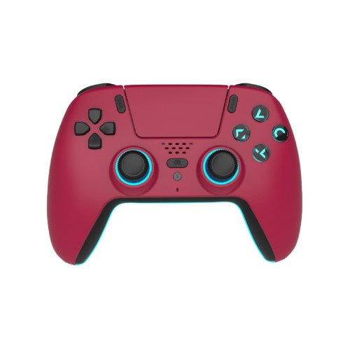 Trade Invaders Wireless Bluetooth Controller For Ps5 Led Cherry Red
