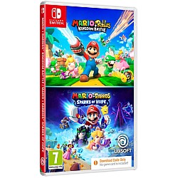 Mario And Rabbids Double Pack Kingdom Battle And Sparks Of Hope (code In A Box)