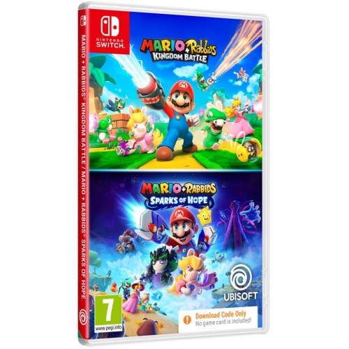 Mario And Rabbids Double Pack Kingdom Battle And Sparks Of Hope (code In A Box)