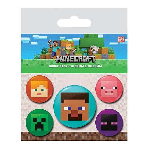 Minecraft Faces Badge Pack