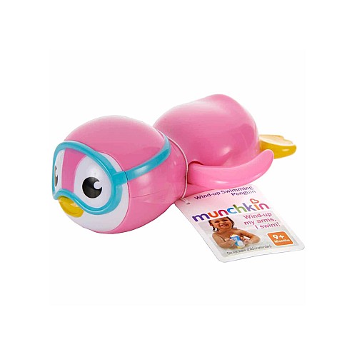 Magni Wind Up Bath Toy Penguin Pink ( 3618)