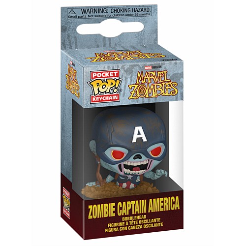 Funko Pocket Pop Marvel Zombies Zombie Captain America Bobble-head