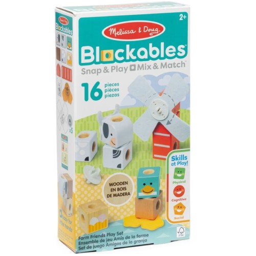 Melissa & Doug Blockables Farm Friends (6074896)