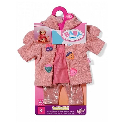 Baby Born Coat Set With Dress 43cm (839416)