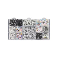 Pearl 'n Fun Bead Mix Letters Assorted Colours & Sizes In Box (714205)