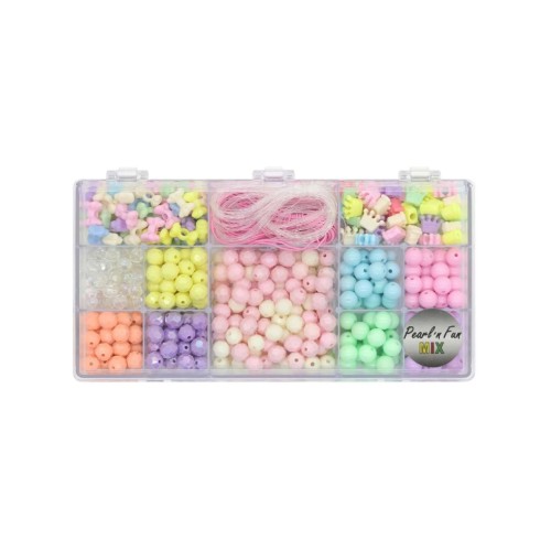 Pearl 'n Fun Pastel Perlemix M/elastik Assorted (714206)