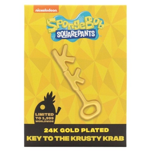 Spongebob Squarepants 24k Gold Plated Replica Krusty Krab Key