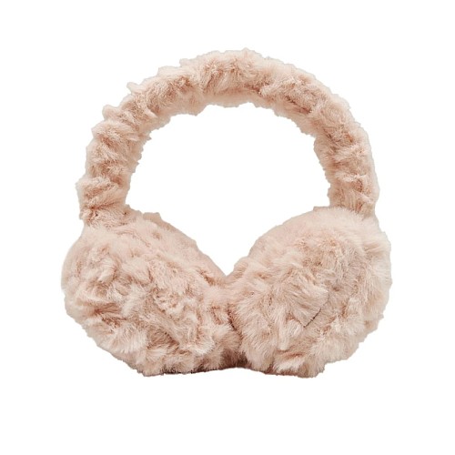 Tinka Plush Earmuffs Pink W. Pearls (8-800427)