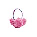 Tinka Plush Earmuffs Pink Hearts W. Pearl Headband (8-800428)