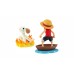 One Piece Collectable Monkey D.luffy & Going Merry 8cm
