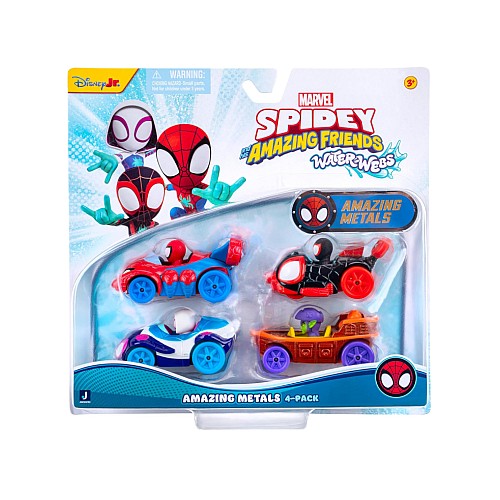 Spidey Amazing Metals Car 4 Pack (snf0378)