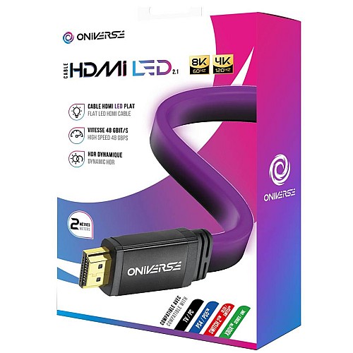 Oniverse Hdmi Led Cable 8k Purple